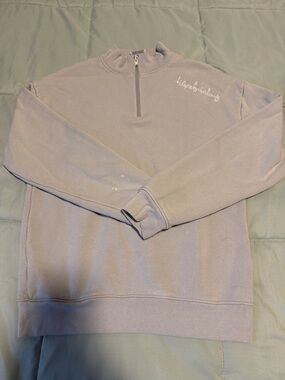 Tiger Friday gray Half-Zip Fleece Pullover